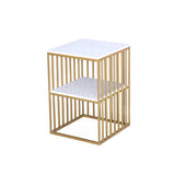 Contemporáneo de 24 "H Gabinete de cabecilla de mármol de Marfil de 24" H para dormitorio