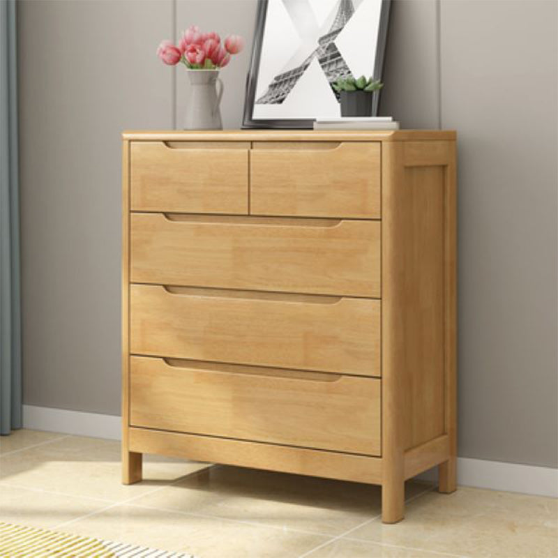 Coffre de rangement en bois vertical contemporain avec tiroirs pour chambre à coucher