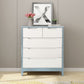 Coffre de rangement en bois vertical contemporain avec tiroirs pour chambre à coucher