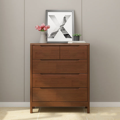 Coffre de rangement en bois vertical contemporain avec tiroirs pour chambre à coucher
