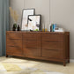 Coffre de rangement en bois vertical contemporain avec tiroirs pour chambre à coucher