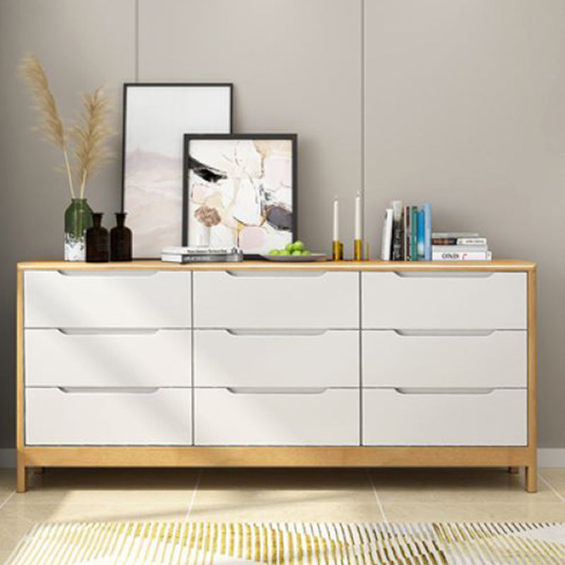 Coffre de rangement en bois vertical contemporain avec tiroirs pour chambre à coucher