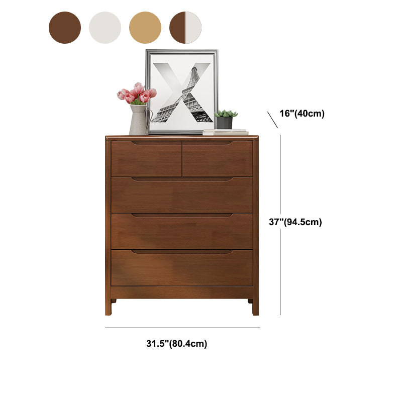 Coffre de rangement en bois vertical contemporain avec tiroirs pour chambre à coucher