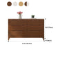Coffre de rangement en bois vertical contemporain avec tiroirs pour chambre à coucher