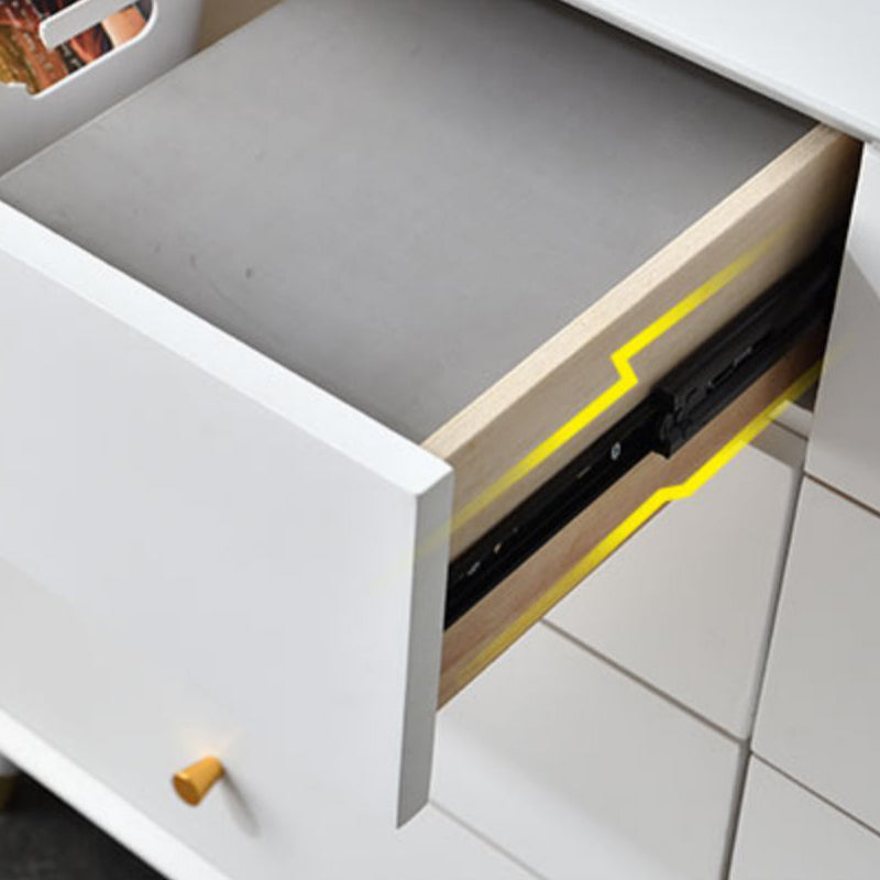 Klassieke glam vaste houten opbergkast slaapkamer zachte close laden dressoir