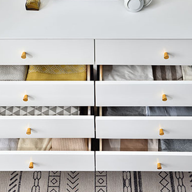 Klassieke glam vaste houten opbergkast slaapkamer zachte close laden dressoir