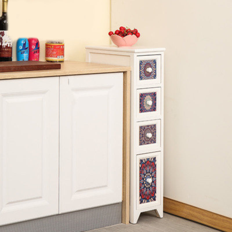 Rentage de rangement traditionnel commode de rangement en bois vertical avec tiroirs