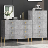 Contemporary Glam Chest Wooden Storage Chest with Soft-Close Drawers