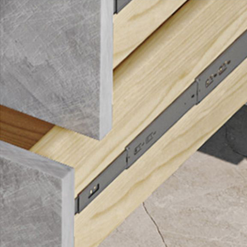 Coffre de rangement en bois contemporain avec des tiroirs à clôture doux