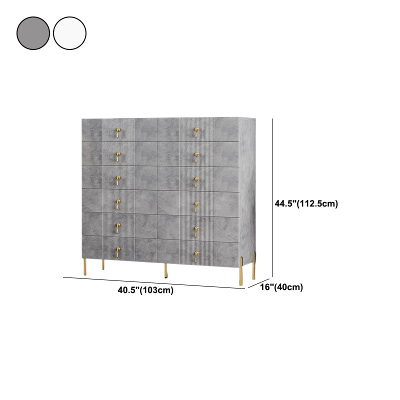 Coffre de rangement en bois contemporain avec des tiroirs à clôture doux