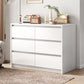Commode de rangement contemporaine en bois pour chambre à coucher avec tiroirs