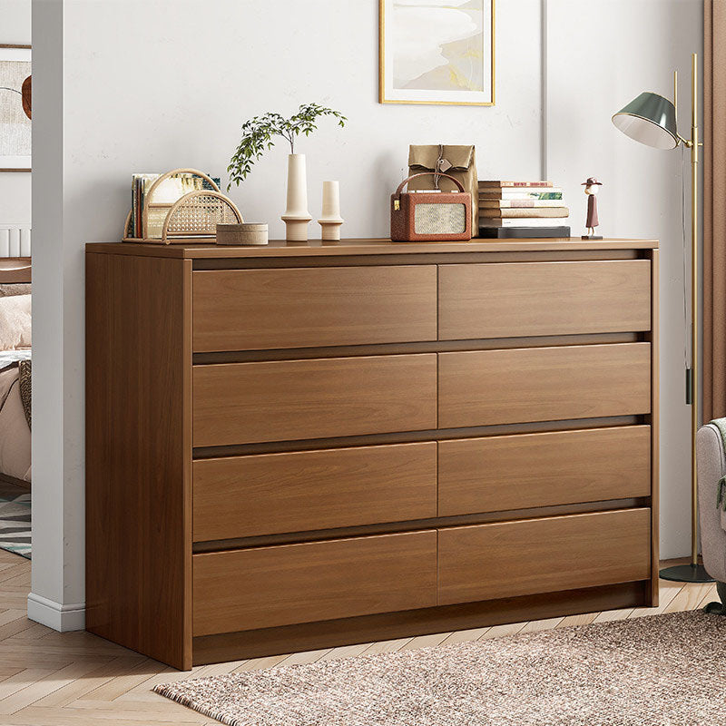 Commode de rangement contemporaine en bois pour chambre à coucher avec tiroirs