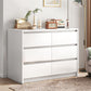 Commode de rangement contemporaine en bois pour chambre à coucher avec tiroirs