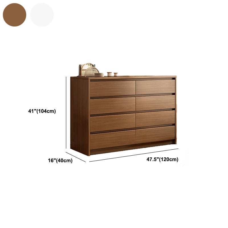 Commode de rangement contemporaine en bois pour chambre à coucher avec tiroirs