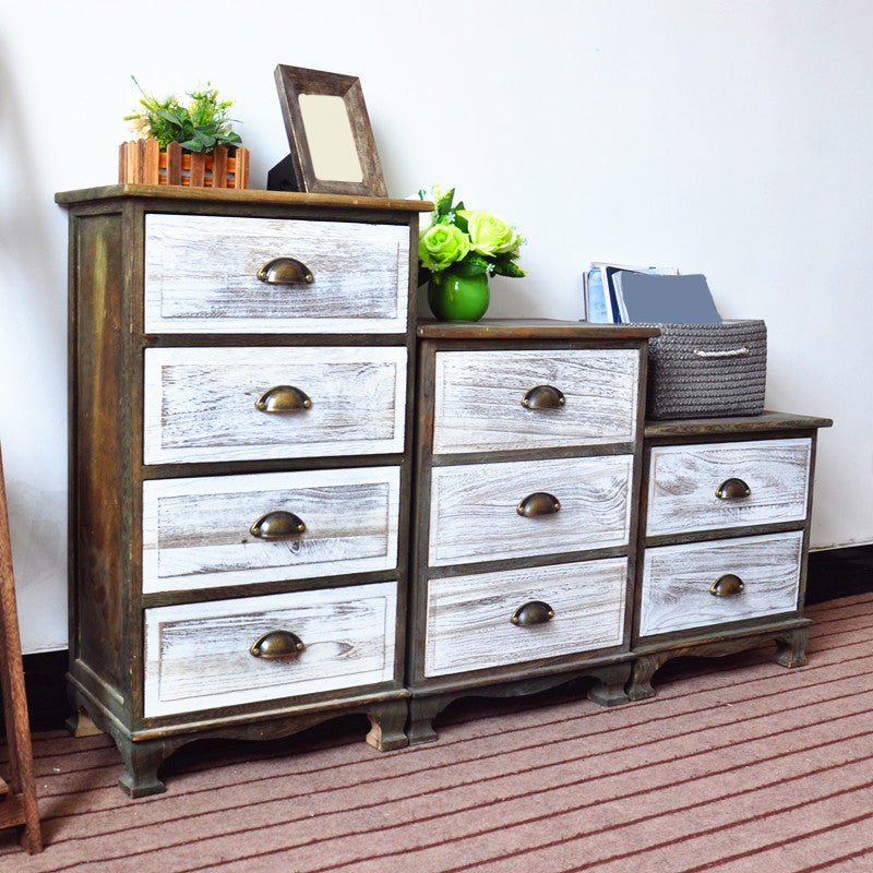 11,7-inch W Coastal opbergkast dressoir vaste houten opbergkast