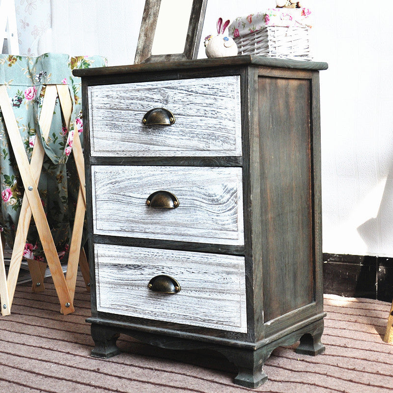 11,7-inch W Coastal opbergkast dressoir vaste houten opbergkast