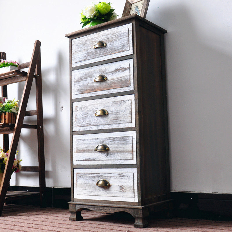 11,7-inch W Coastal opbergkast dressoir vaste houten opbergkast