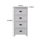 11,7-inch W Coastal opbergkast dressoir vaste houten opbergkast