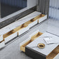 Slate and Wood TV Cabinet Contemporary Style Home Enclosed TV Stand Console Clearhalo 'furn' 'furn_tv_stands_entertainment_centers' 'Furniture' 'Living Room Furniture' 'TV Stands & Entertainment Centers' 'TV Stands & Media Storage Furniture' 'tv_stands_entertainment_centers' 6060104