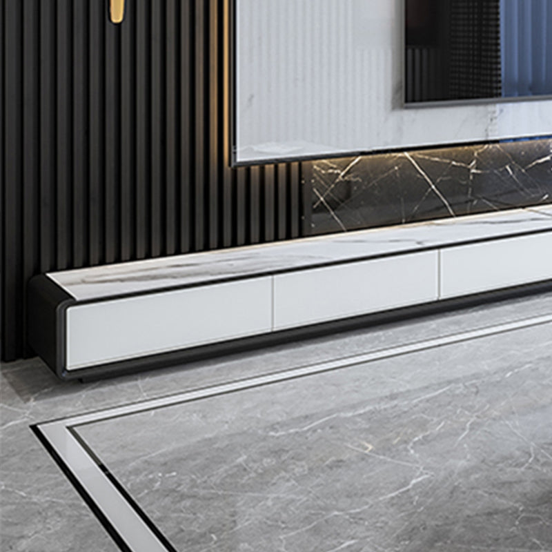Slate and Wood TV Cabinet Contemporary Style Home Enclosed TV Stand Console Clearhalo 'furn' 'furn_tv_stands_entertainment_centers' 'Furniture' 'Living Room Furniture' 'TV Stands & Entertainment Centers' 'TV Stands & Media Storage Furniture' 'tv_stands_entertainment_centers' 6060105