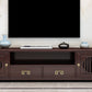 Mueble de TV de madera maciza, consola de soporte de TV abierta Simple para el hogar, estilo tradicional