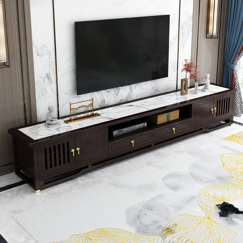 New Chinese Solid Wood TV Cabinet Modern and Simple Storage in Living Room TV Console Clearhalo 'furn' 'furn_tv_stands_entertainment_centers' 'Furniture' 'Living Room Furniture' 'TV Stands & Entertainment Centers' 'TV Stands & Media Storage Furniture' 'tv_stands_entertainment_centers' 6060166