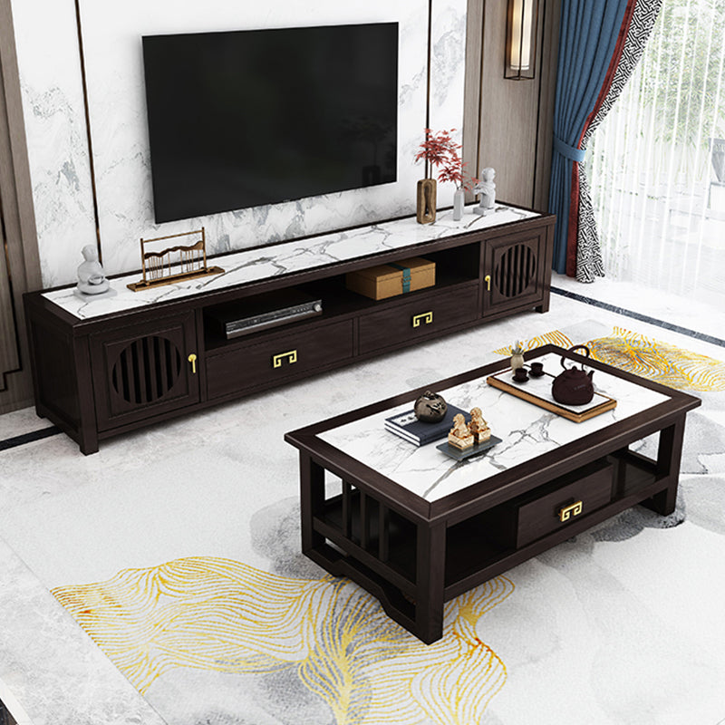 New Chinese Solid Wood TV Cabinet Modern and Simple Storage in Living Room TV Console Clearhalo 'furn' 'furn_tv_stands_entertainment_centers' 'Furniture' 'Living Room Furniture' 'TV Stands & Entertainment Centers' 'TV Stands & Media Storage Furniture' 'tv_stands_entertainment_centers' 6060170