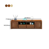 Guida televisiva TV in legno di gomma con porte e cassetti