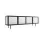 Metal Enclosed Storage TV Stand Industrial Home TV Cabinet with Glass Doors Clearhalo 'furn' 'furn_tv_stands_entertainment_centers' 'Furniture' 'Living Room Furniture' 'TV Stands & Entertainment Centers' 'TV Stands & Media Storage Furniture' 'tv_stands_entertainment_centers' 6060250