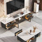 Stone Top Media Console Contemporary TV Media Stand with Metal Legs Clearhalo 'furn' 'furn_tv_stands_entertainment_centers' 'Furniture' 'Living Room Furniture' 'TV Stands & Entertainment Centers' 'TV Stands & Media Storage Furniture' 'tv_stands_entertainment_centers' 6060278