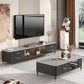 Stone Top Media Console Contemporary TV Media Stand with Metal Legs Clearhalo 'furn' 'furn_tv_stands_entertainment_centers' 'Furniture' 'Living Room Furniture' 'TV Stands & Entertainment Centers' 'TV Stands & Media Storage Furniture' 'tv_stands_entertainment_centers' 6060280