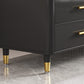 Stone Top Media Console Contemporary TV Media Stand with Metal Legs Clearhalo 'furn' 'furn_tv_stands_entertainment_centers' 'Furniture' 'Living Room Furniture' 'TV Stands & Entertainment Centers' 'TV Stands & Media Storage Furniture' 'tv_stands_entertainment_centers' 6060283
