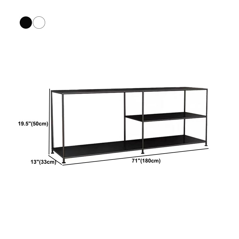 Industrial Style TV Stand Metal TV Console with Open Storage Clearhalo 'furn' 'furn_tv_stands_entertainment_centers' 'Furniture' 'Living Room Furniture' 'TV Stands & Entertainment Centers' 'TV Stands & Media Storage Furniture' 'tv_stands_entertainment_centers' 6060304