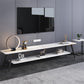 Mueble de TV nórdico para sala de estar, soporte de TV de arte del hierro con placa de roca Simple y moderna