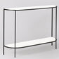 31.5-inch Tall Modern Console Table Half Moon Accent Table for Hall