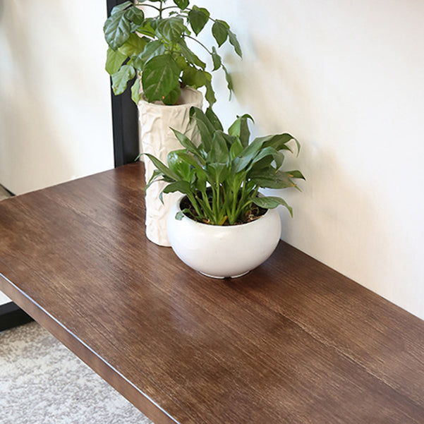 Tavolo di accento per console di finitura antica di divano console moderna di metà secolo