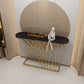 Tavolo da console Hall 31,5 "Tavolo di accento ovale con scaffale