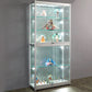 White Display Stand Modern Curio Cabinet with Glass Locking Door Clearhalo 'Display & China Cabinets' 'display_china_cabinets' 'furn' 'furn_display_china_cabinets' 'Furniture' 'Kitchen & Dining Furniture' 6060456