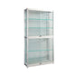 White Display Stand Modern Curio Cabinet with Glass Locking Door 27.6"L x 13.8"W x 70.9"H Clearhalo 'Display & China Cabinets' 'display_china_cabinets' 'furn' 'furn_display_china_cabinets' 'Furniture' 'Kitchen & Dining Furniture' 6060465