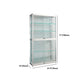 White Display Stand Modern Curio Cabinet with Glass Locking Door Clearhalo 'Display & China Cabinets' 'display_china_cabinets' 'furn' 'furn_display_china_cabinets' 'Furniture' 'Kitchen & Dining Furniture' 6060474