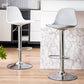 Contemporary Metal Barstool Faux Leather Footrest Adjustable Counter Stool Clearhalo 'Bar Furniture' 'Bar Stools' 'bar_stools' 'furn' 'furn_bar_stools' 'Furniture' 'Kitchen & Dining Furniture' 6063125