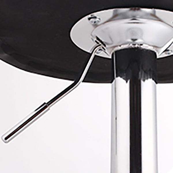 スカンジナビアのメタルバースツールフェイクレザーフットレスト調整可能なカウンタースツール