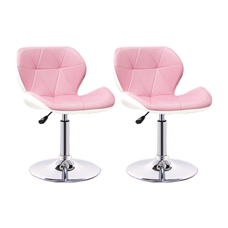 スカンジナビアのメタルバースツールフェイクレザーフットレスト調整可能なカウンタースツール