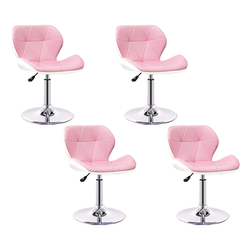 スカンジナビアのメタルバースツールフェイクレザーフットレスト調整可能なカウンタースツール