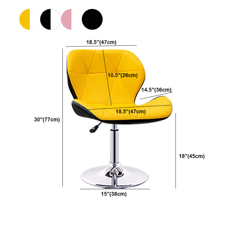 スカンジナビアのメタルバースツールフェイクレザーフットレスト調整可能なカウンタースツール