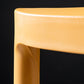 Modern Plastic Barstool Low Back Counter Stool in Matte Finish