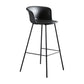 Modern Bucket Low Back Counter Chair Faux Leather Counter Bar Stool for Dining Room