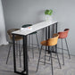 Modern Bucket Low Back Counter Chair Faux Leather Counter Bar Stool for Dining Room