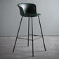Modern Bucket Low Back Counter Chair Faux Leather Counter Bar Stool for Dining Room
