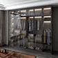 Black Manufactured Wood Cabinet with Glass Doors Modern Storage Cabinet Clearhalo 'Armoires & Wardrobes' 'armoires_wardrobes' 'Bedroom Furniture' 'furn' 'furn_armoires_wardrobes' 'Furniture' 6063567